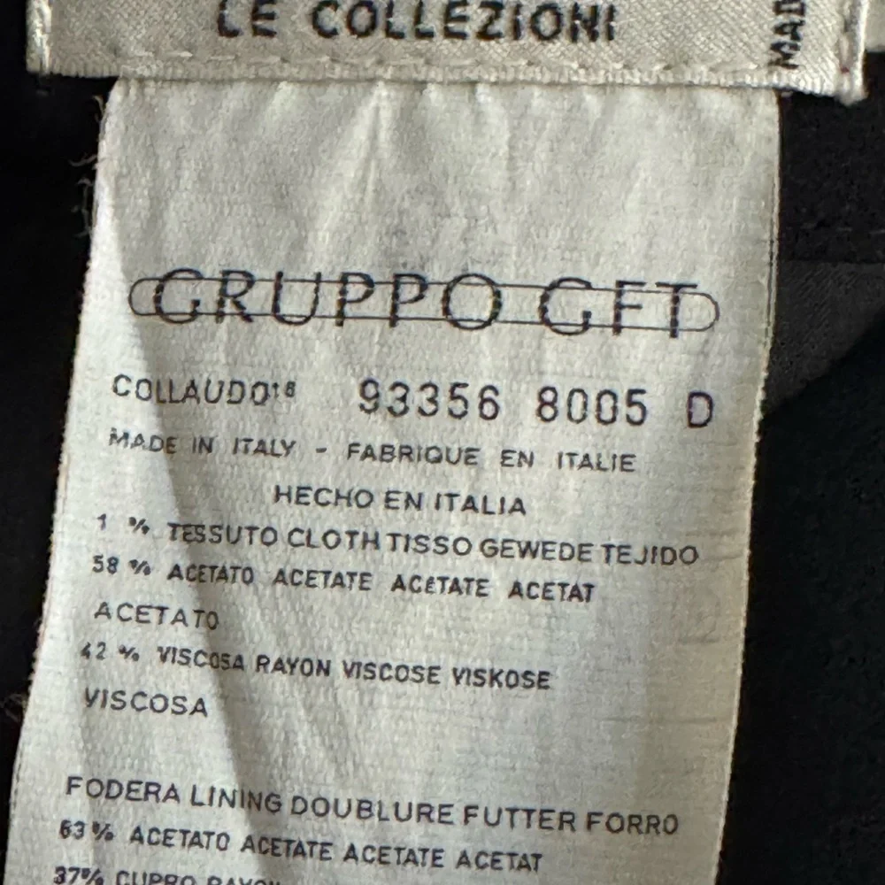 Vintage Giorgio Armani Le Collezioni Black Skirt‎ Work Business Suit Size 46 12